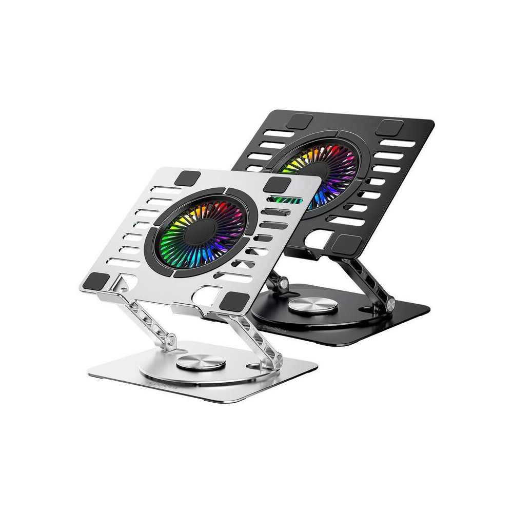 BASE DE REFRIGERACION COOLBOX COOLAIR 1VRGB ALUMINIO PORTATILES DE 17.3 NEGRA