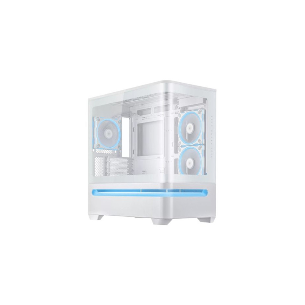 Caja/Torre Asus Prime AP202 TG ARGB Blanco