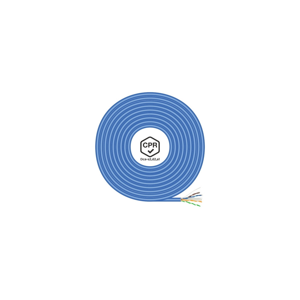 CABLE RED RJ45 LSZH CPR Dca CAT6 UTP AWG24 AZUL 305M AISENS A135-0663