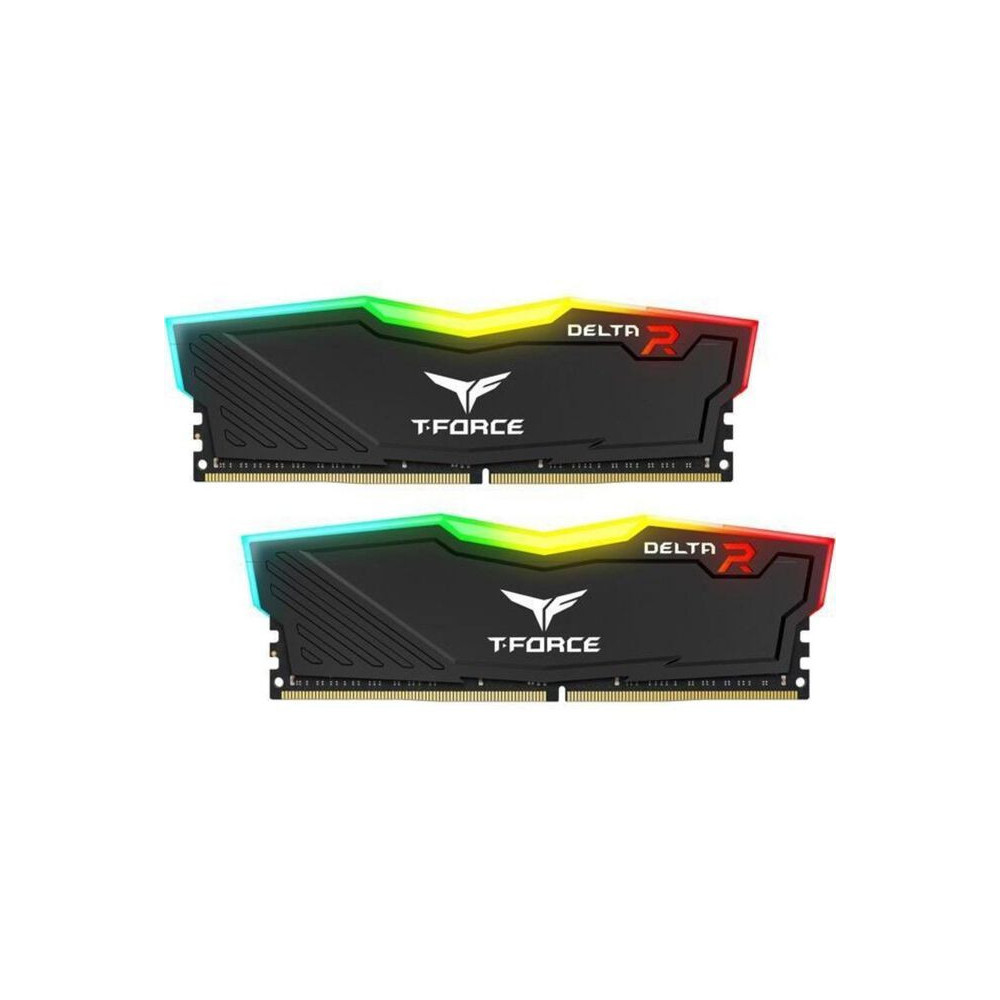 MEMORIA KIT DDR4 16GB (2X8GB) PC4-25600 3200MHZ TEAMGROUP DELTA RGB NEGRO