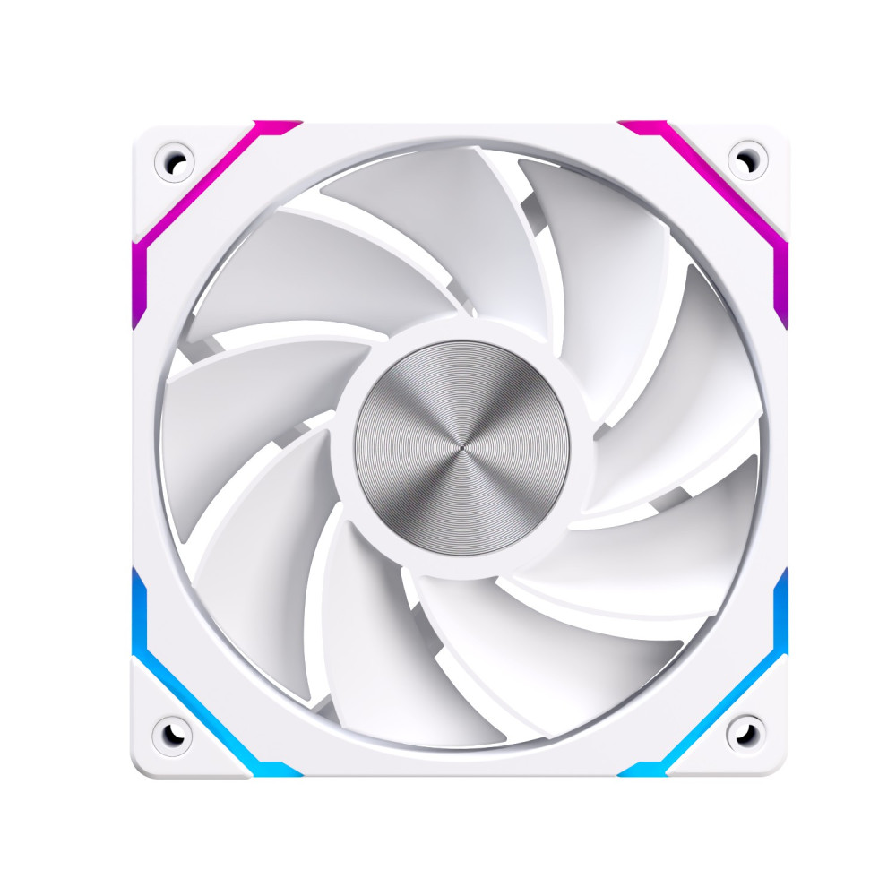 VENTILADOR CAJA ADICIONAL EINAREX EX12CI ARGB EXFN-12CS21-W BLANCO 120MM INVERTID