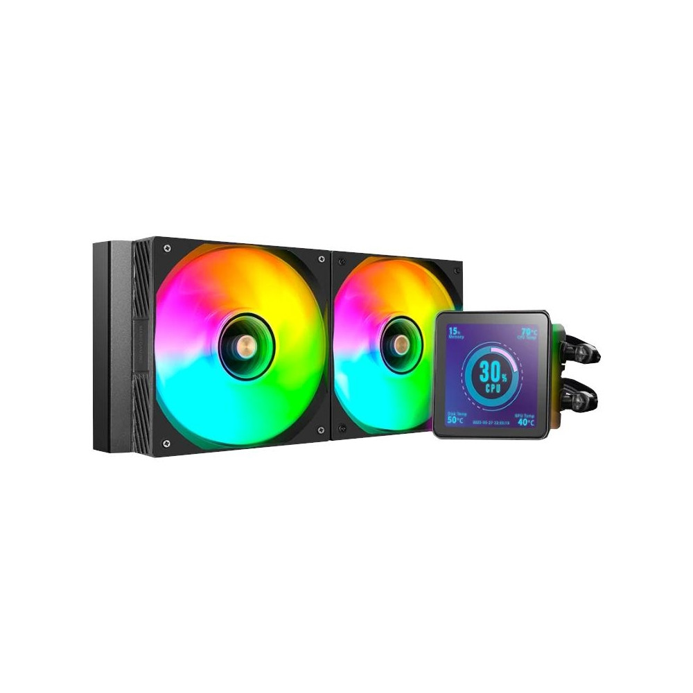 VENTILADOR SISTEMA REFRIGERACION LIQUIDA MARS GAMING MLVISIONPRO240 NEGRO