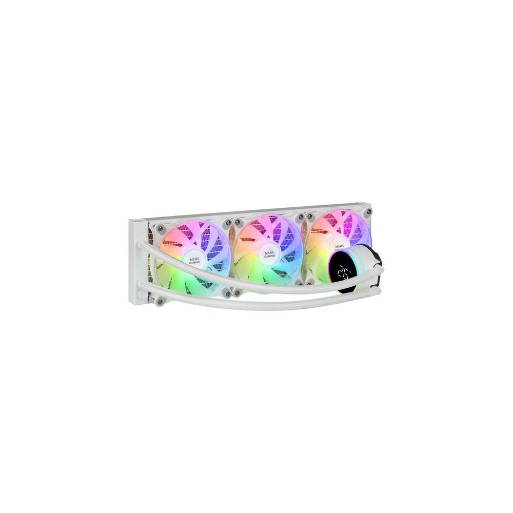 VENTILADOR REFRIGERACION LIQUIDA MARS GAMING MLLCD360 BLANCO