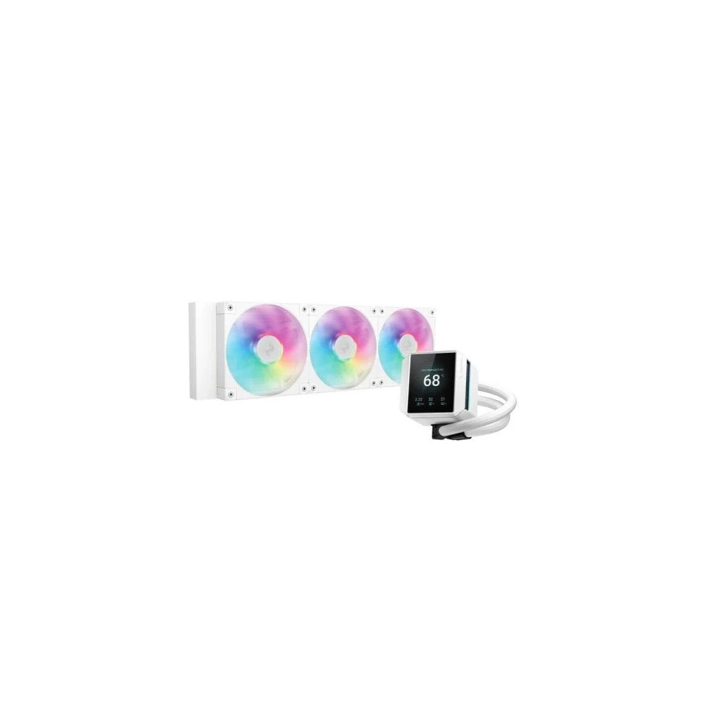 REFRIGERADOR LIQUIDO CPU DEEPCOOL MYSTIQUE 360WH ARGB DISPLAY R-LX360-WHDSNMCP-G1