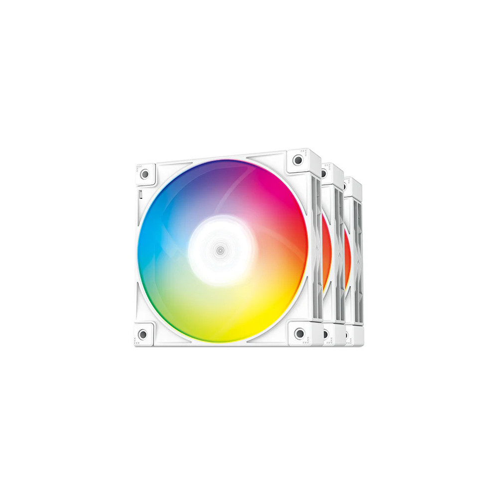 VENTILADOR CAJA ADICIONAL 12X12 DEEPCOOL FC120 ARGB WHITE R-FC120-WHAMN3-G-1 3UN