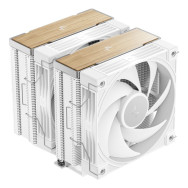 REFRIGERADOR CPU MULTIZOCALO DEEPCOOL AK620 G2 VENTILADOR DOBLE BLANCO-MADERA