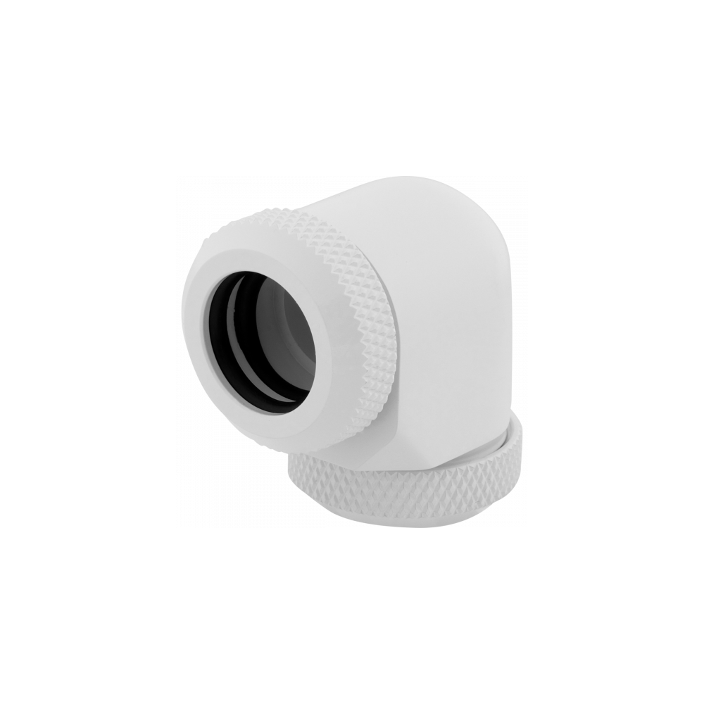REFRIGERACION CUSTOM CORSAIR HYDROX CODO RIGIDO12MM Series XF BLANCO 2UNDS