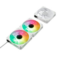 VENTILADOR CAJA ADICIONAL 12 ABYSM GAMING ARCLIGHT2.0 ARGB WHITE PACK3 AB311001W
