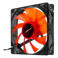VENTILADOR CAJA ADICIONAL 12X12 UNYKA LED ROJO GAMING 51792