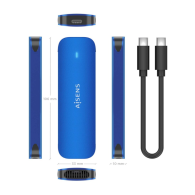 CAJA EXTERNA M.2 NGFF ASM2-026BLU NVMe A USB3.2 GEN2 AZUL AISENS ASM2-026BLU