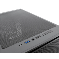 CAJA ATX COOLBOX GAMING GA700 DARKSIDE SIN FUENTE C.T.AHUMADO NEGRA