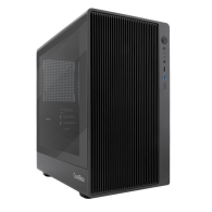 CAJA MICRO-ATX COOLBOX GAMING GM350 DARKFACE SIN FUENTE C.T.AHUMADO NEGRA