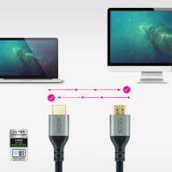 CABLE HDMI 2.1 CERTIFICADO ULTRA HS M-M NEGRO 2M NANOCABLE 10.15.8102