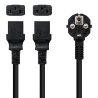 CABLE ALIMENTACION CEE7 M - 2XC13 H 3 M 10.22.0100-L300 NANOCABLE