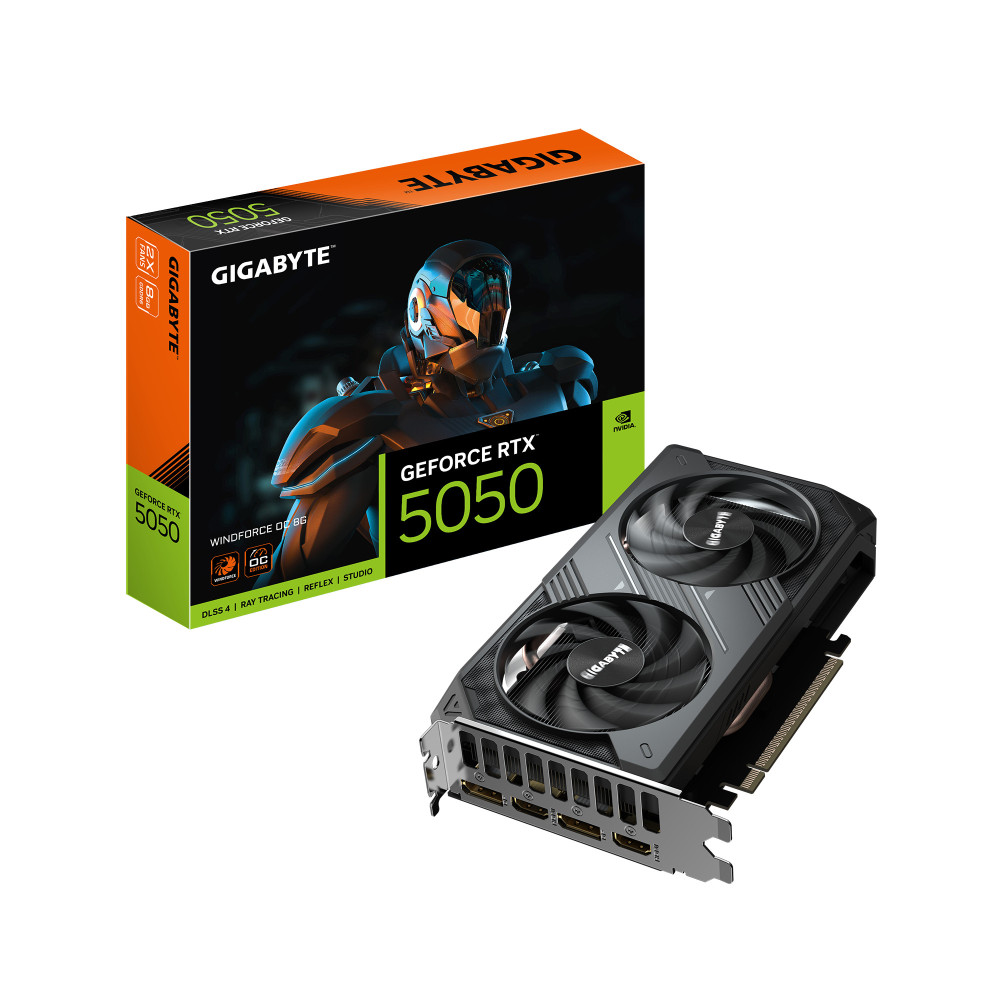 VGA PCI-EX NVIDIA GIGABYTE RTX5050 WF OC 8G GDDR6 PCIE HDMI 2DP 2VEN
