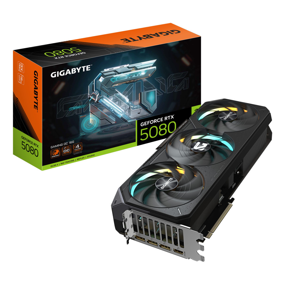 TARJETA GRAFICA GIGABYTE GEFORCE RTX5080 GAMING OC 16GB GDDR7