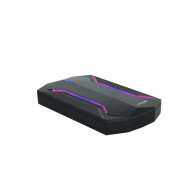 CAJA EXTERNA 2.5 TOOQ GAMING SATA USB3.0 3.1 GEN1 LEDS RGB TQE-2599RGB