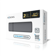 CAJA EXTERNA SSD M.2 SATA AISENS SATA ASM2-002G GRIS USB 3.1  CAJA-ASM2-002G