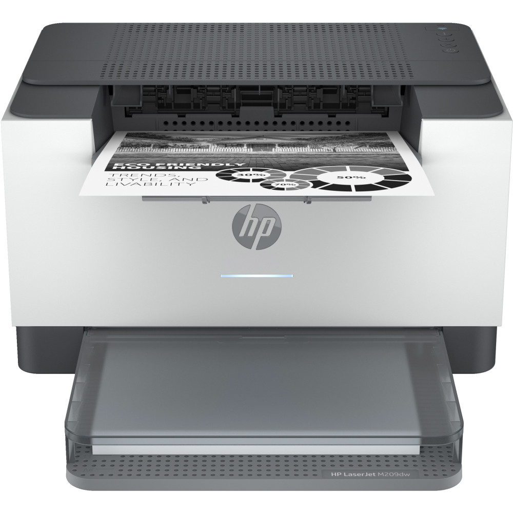 IMPRESORA HP LASERJET MONOCROMO M209DW WIFI DUPLEX 6GW62F BLANCA(135A)