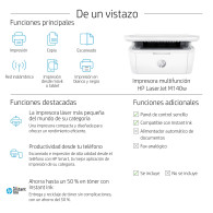 IMPRESORA HP LASERJET MONOCROMO MFP M140W WIFI 7MD72F BLANCA (W1420A)