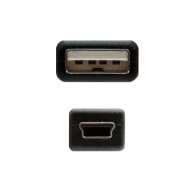 CABLE USB 2.0 TIPO AM-MINI USB 5PINM 0.5 M NANOCABLE 10.01.0400