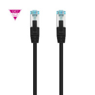 CABLE RED LATIGUI CAT.7 LSZH SFTP PIMF AWG26 NEGRO 50 CM NANOCABLE 10.20.1700-BK