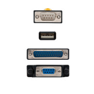 CONVERTIDOR USB A SERIE TIPO AM-RS232 DB9M DB25M 18 M NANOCABLE 10.03.0002