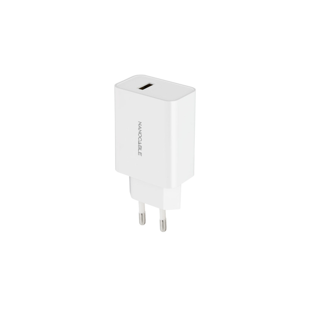 CARGADOR USB 5V 2.1A BLANCO NANOCABLE 10.10.2003