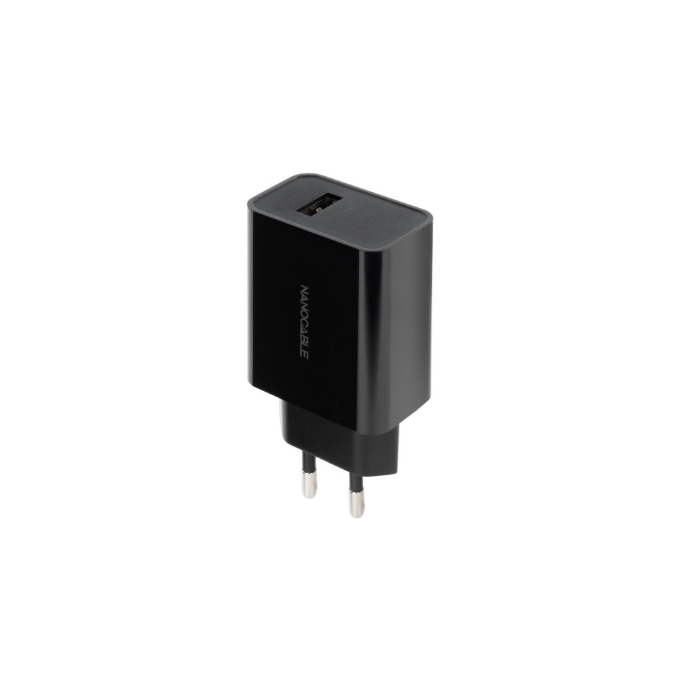 CARGADOR USB 5V 2.1A NEGRO NANOCABLE 10.10.2004