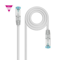 CABLE RED LATIGUILLO RJ45 LSZH CAT.7 SFTP AWG26 NEGRO 3M NANOCABLE 10.20.1703