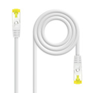 CABLE RED LATIGUILLO RJ45 LSZH CAT.6A SFTP AWG26 BLANCO 2M NANOCAB 10.20.1902-W