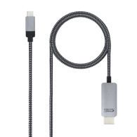 CABLE CONVERSOR USB-C A HDMI USB-C M HDMI M 3M NEGRO NANOCABLE 10.15.5103