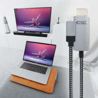 CABLE CONVERSOR USB-C A HDMI USB-C M HDMI M 3M NEGRO NANOCABLE 10.15.5103