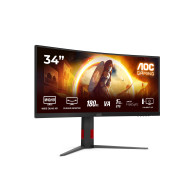 MONITOR GAMING CURVO 34" AOC CU34G4 WQHD 1MS 180HZ VA NEGRO