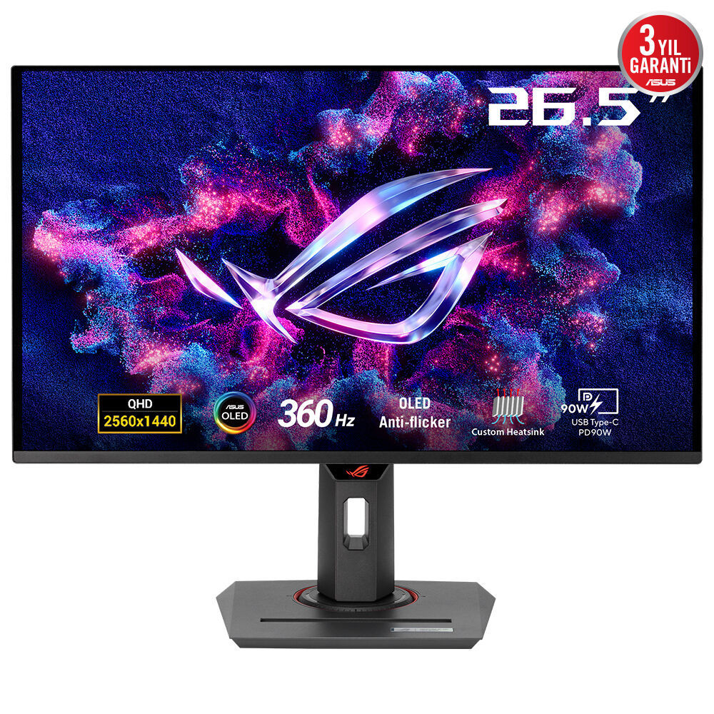 Monitor Asus ROG Strix OLED XG27ACDNG 27" QHD QD-OLED 360Hz 0.03ms HDR FreeSync G-Sync