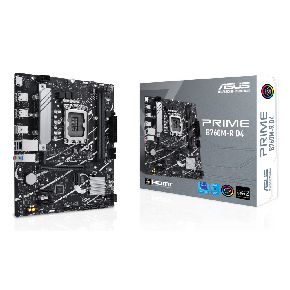 PLACA BASE ASUS PRIME B760M-R D4 DDR4 MICROATX