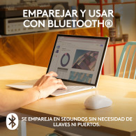 RATON LOGITECH M240 BLANCO
