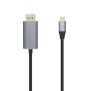 CABLE CONVERSOR USB-C M A DISPLAYPORT 4K 60HZ M NEGRO 0.8M AISENS A109-0394