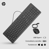 TECLADO HP RATON 150 KIT USB 240J7AA