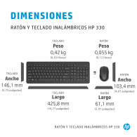 TECLADO HP RATON 330 KIT INALAMBRICO 2V9E6AA