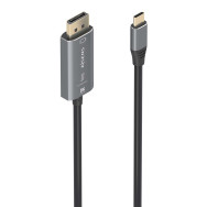 CONVERSOR ALU BIDIRECCIONAL USB-CM A DISPLAYPORT-M 8K NEGR 1.8M AISENS A109-0880