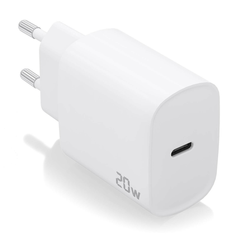 CARGADOR USB-C PD3.0 1 PUERTO 1xUSB-C 20W BLANCO AISENS A110-0752