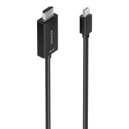 CABLE CONVERSOR MINI DP A HDMI 4K60HZ MINI DPM-HDMIM NEGRO 0.6M AISENS A125-0885