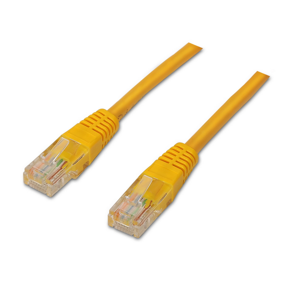 CABLE RED LATIGUILLO RJ45 CAT.6 UTP AWG24 AMARILLO 0.5M AISENS A135-0253