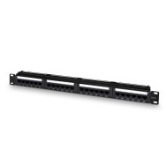 PANEL DE PARCHEO 24 PUERTOS RJ45 CAT.6 UTP 19 1U DUAL IDC AISENS A141-0308