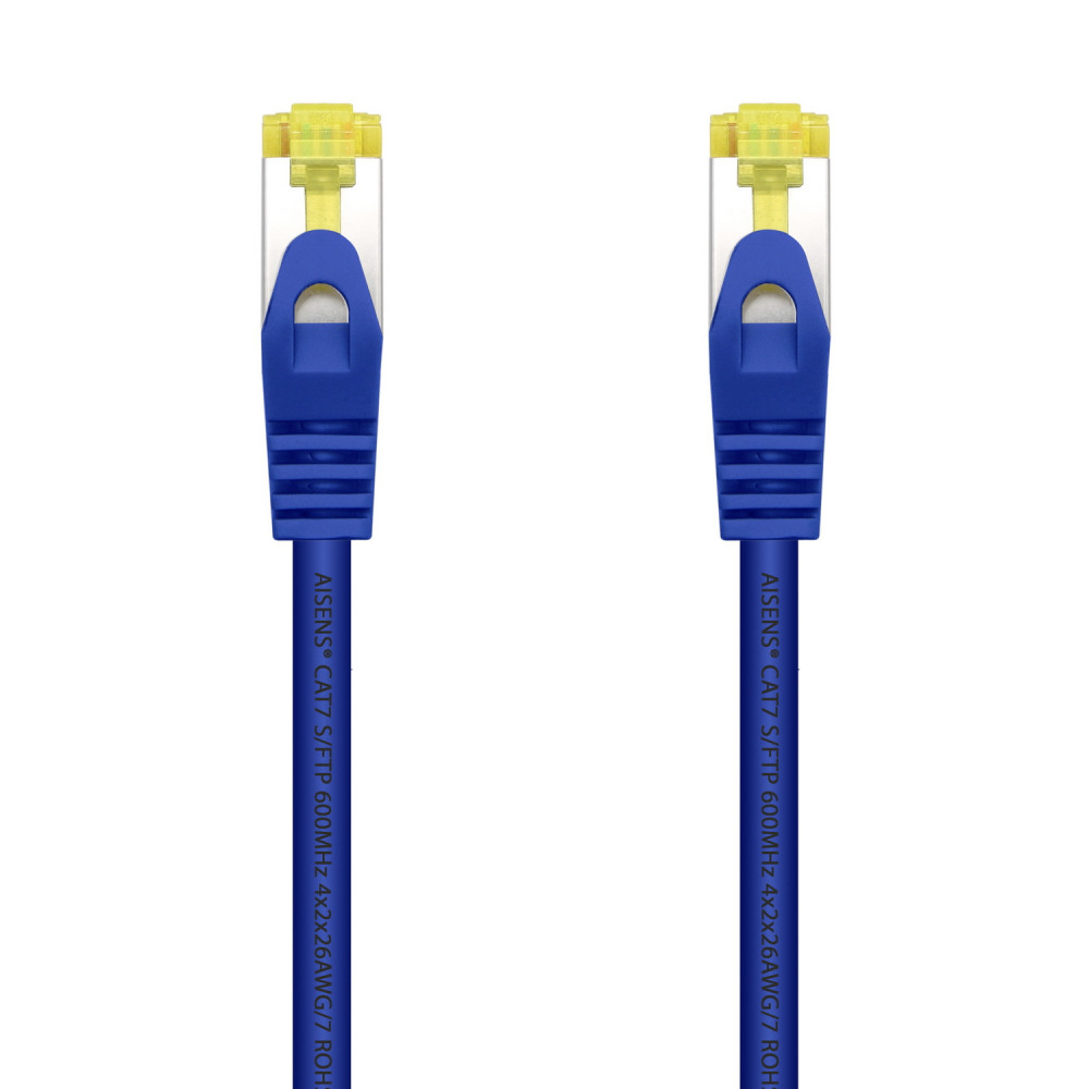 CABLE RED LATIGUILLO RJ45 LSZH CAT.7 SFTP AWG26 AZUL 1.0M AISENS A146-0478