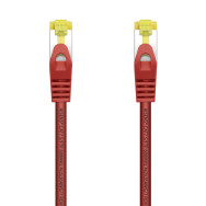 CABLE RED LATIGUILLO RJ45 LSZH CAT.7 SFTP AWG26 ROJO 0.5M AISENS A146-0469