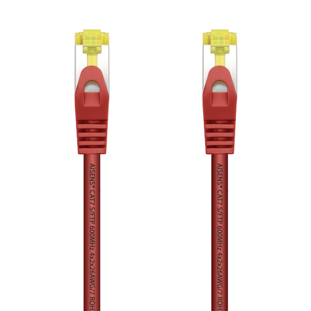 CABLE RED LATIGUILLO RJ45 LSZH CAT.7 SFTP AWG26 ROJO 0.5M AISENS A146-0469