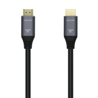 CABLE HDMI V2.1 8K 60HZ 48GBPS AM-AM GRIS NEGRO 1.5M AISENS A150-0427