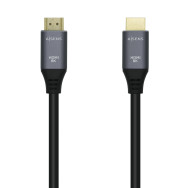 CABLE HDMI V2.1 8K 60HZ 48GBPS AM-AM GRIS NEGRO 3.0M AISENS A150-0429